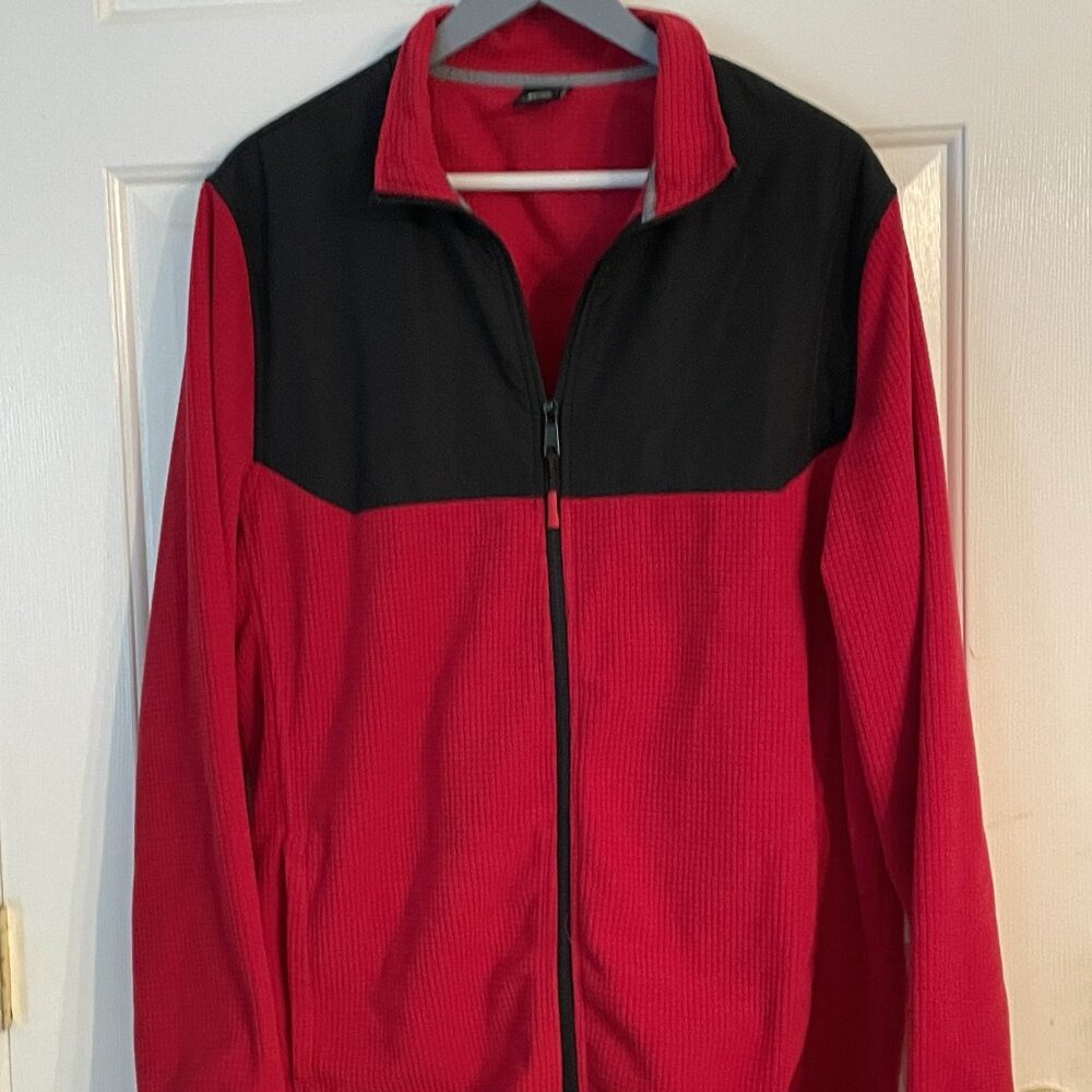 🔥 Red & Black Athletics Work Windbreaker – Men’s Size 42–44 🔥